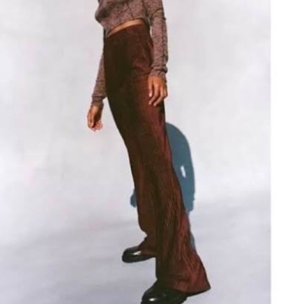 Brand new with tags URBAN OUTFITTERS Maroon Corduroy Sophie Flare Pants in wine